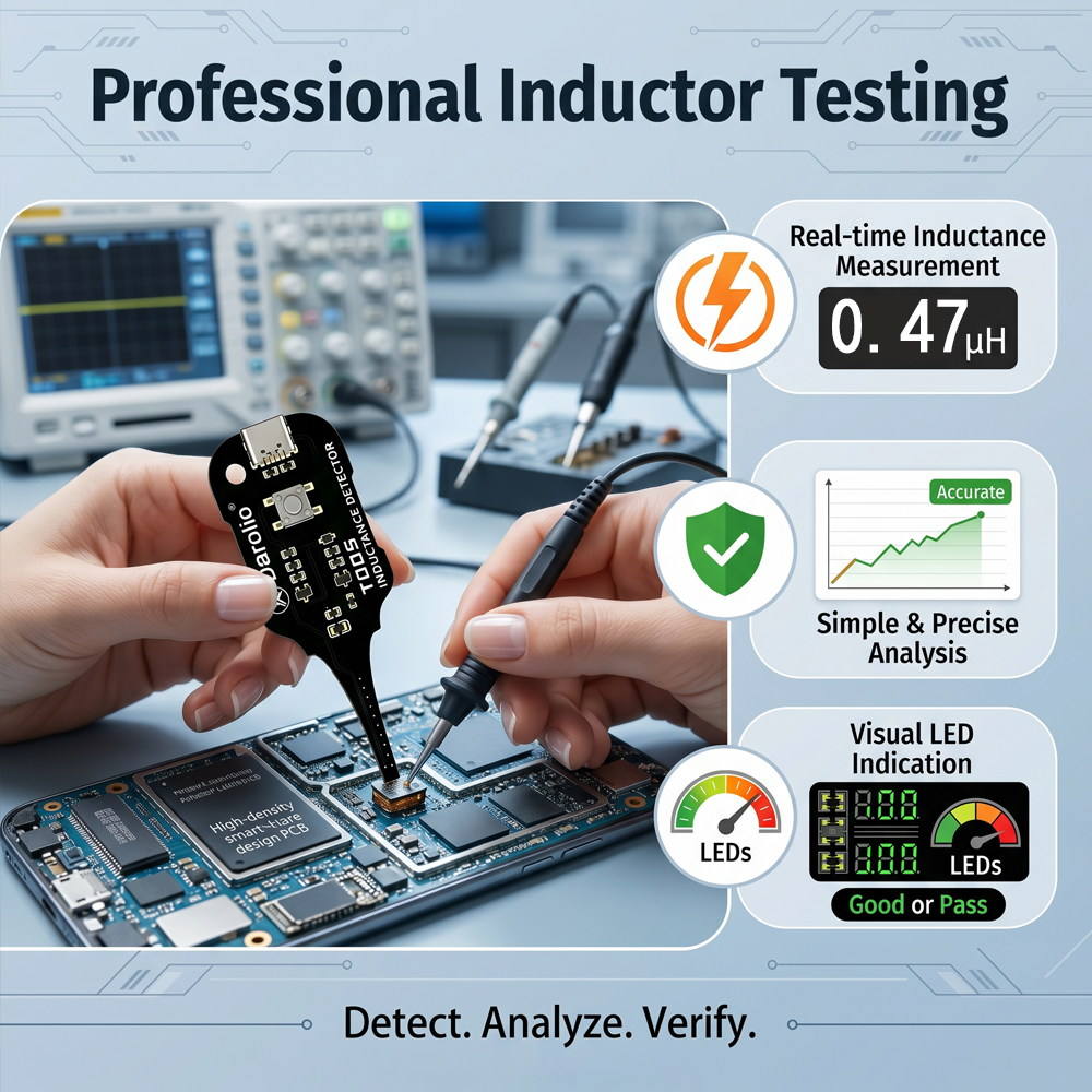 🔥Darolio® Inductor Signal Tester ⚡🖐️ One Tap to Detect Circuit Problems📡 Non-Contact & Easy to Use💡 Built for Fast Electronic Repairs🔥 HOT SALE — SAVE 50%