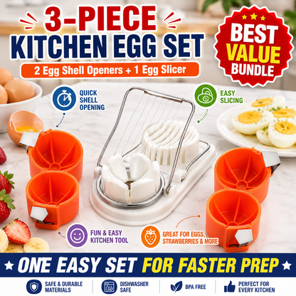 upsell🔥🔥🔥Limited-time 😮‍💨 Buy 1 Get 1 Free ！！！🍳 Quick Egg Cracker Tool – Open Hundreds Of Eggs Faster & Cleaner 🔥