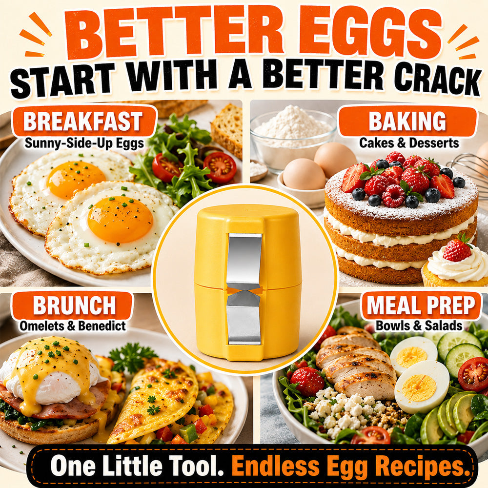 upsell🔥🔥🔥Limited-time 😮‍💨 Buy 1 Get 1 Free ！！！🍳 Quick Egg Cracker Tool – Open Hundreds Of Eggs Faster & Cleaner 🔥