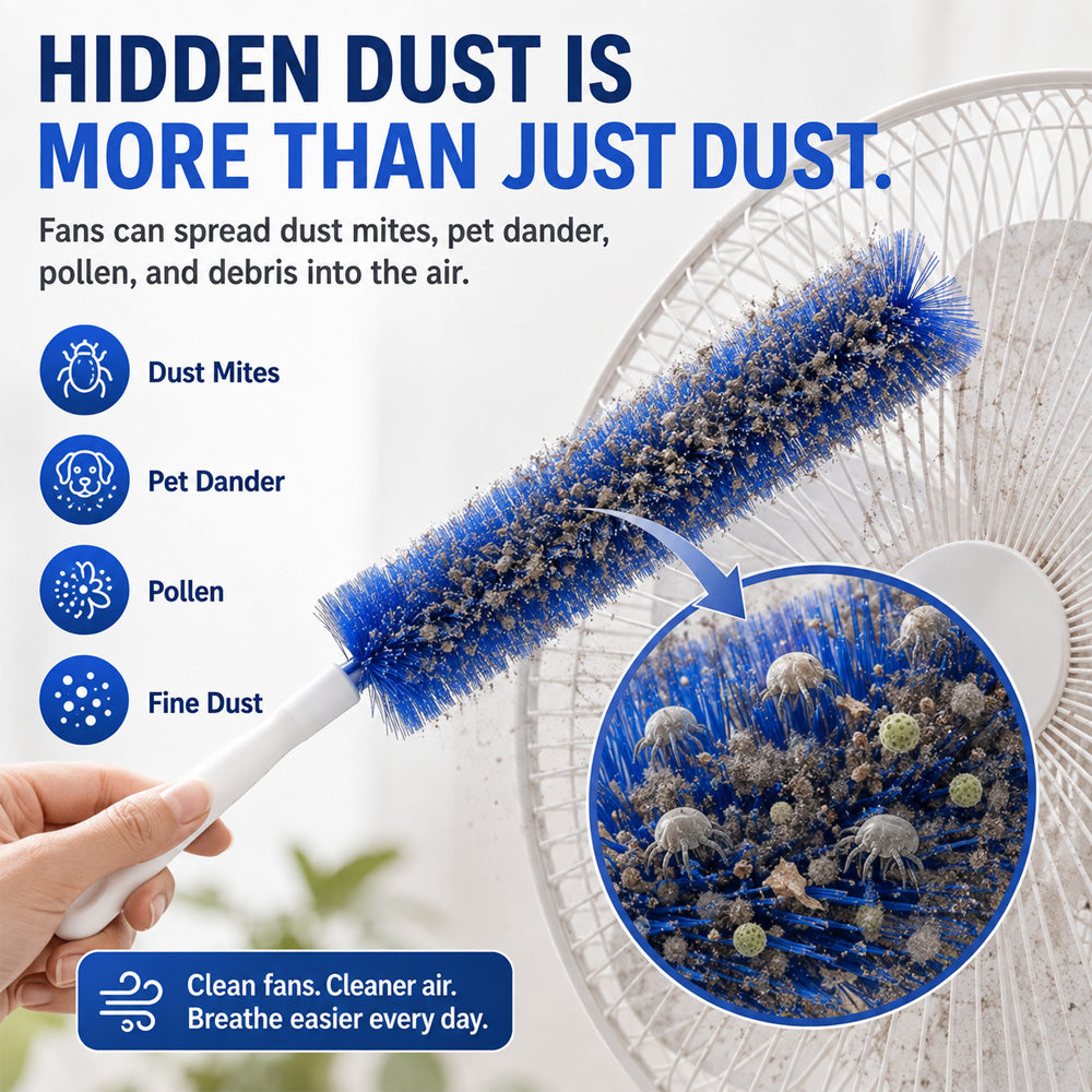 🧹Fan Cleaning Brush – Deep Clean Dust Fast Without Disassembly