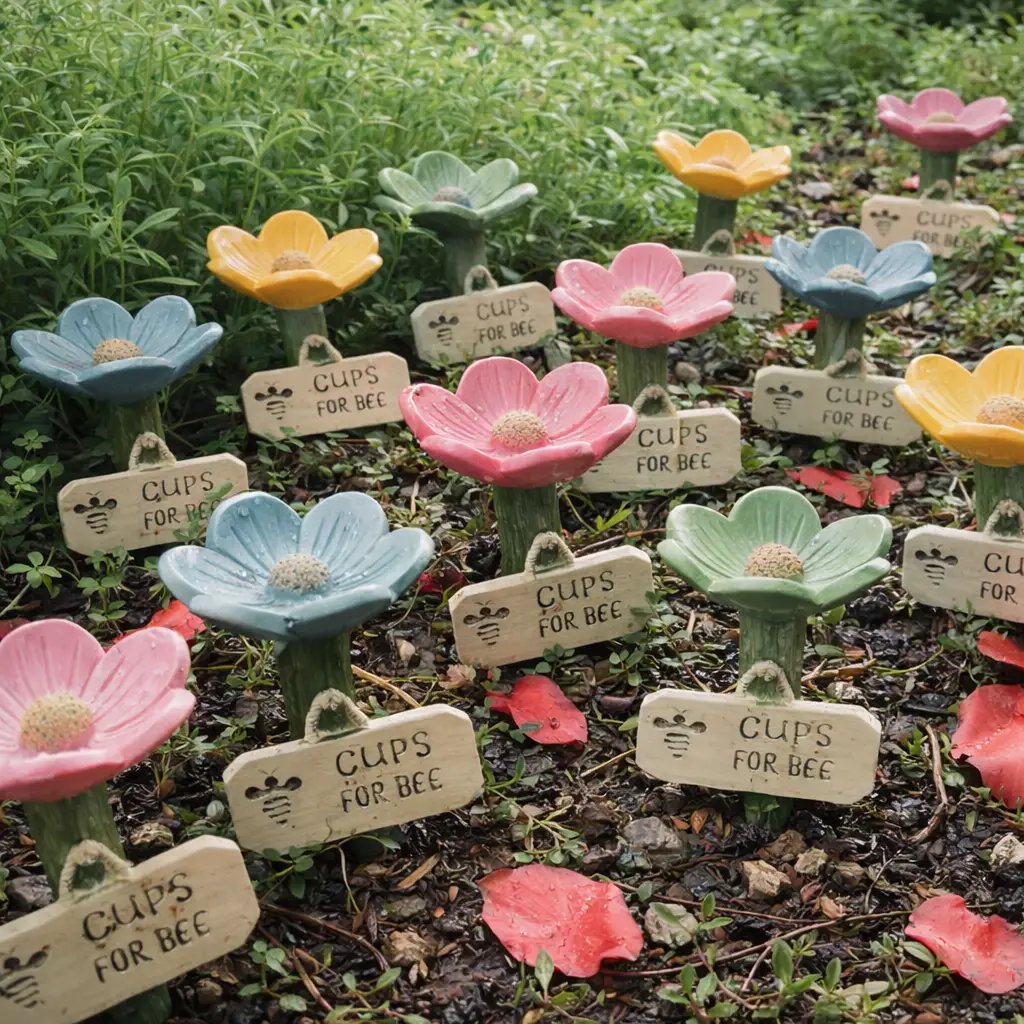 Darolio®🐝Flower-Shaped Bee Watering Station💧
