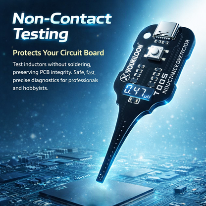Darolio®🥳2026 HOT SALE🥳💞50K+ SOLD!💡⚙️ 50% OFF! In-Circuit Inductor Tester – One-button simplicity, clear indicator. Non-contact, rapid diagnosis. A must-have for electronics repair. 📟🕊️