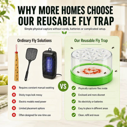 Darolio®🪰 Reusable Non-Electric Fly & Mosquito Trap – Safe, Durable🏡
