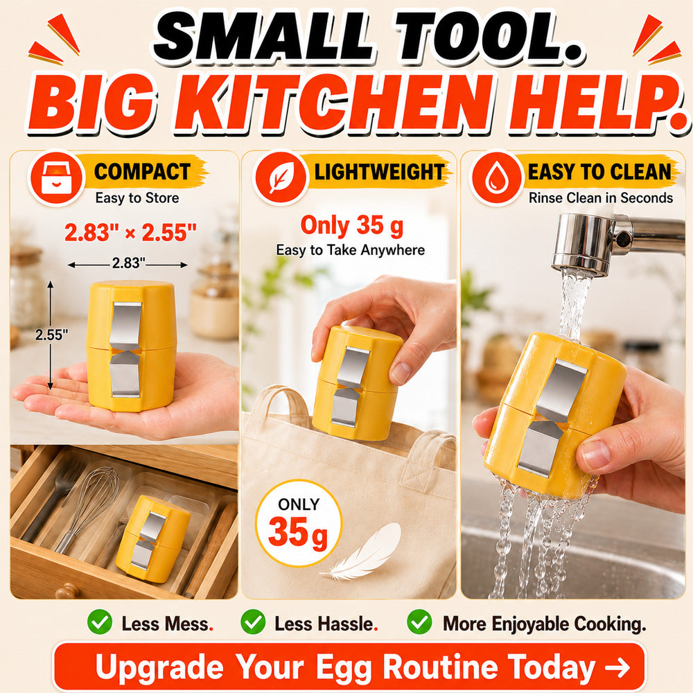 upsell🔥🔥🔥Limited-time 😮‍💨 Buy 1 Get 1 Free ！！！🍳 Quick Egg Cracker Tool – Open Hundreds Of Eggs Faster & Cleaner 🔥