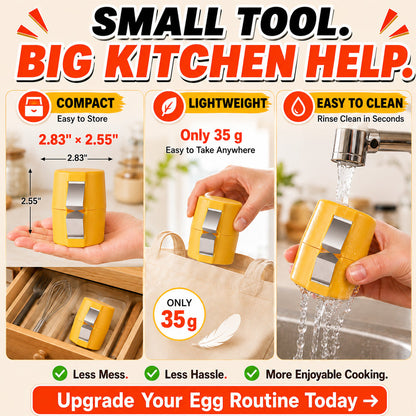 upsell🔥🔥🔥Limited-time 😮‍💨 Buy 1 Get 1 Free ！！！🍳 Quick Egg Cracker Tool – Open Hundreds Of Eggs Faster & Cleaner 🔥
