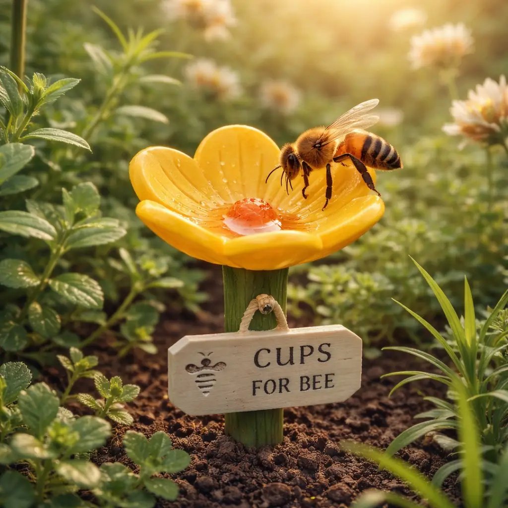 Darolio®🐝Flower-Shaped Bee Watering Station💧