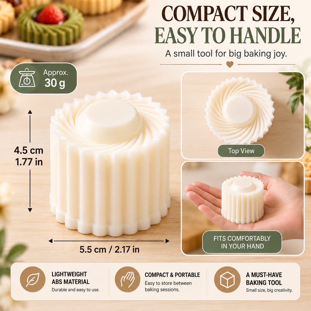 ✨ 50% OFF | 🥮2-in-1 Dual-Ended Pastry Mold (Over 50K Sold!)