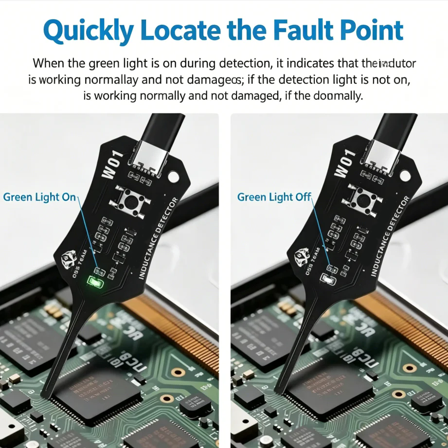 Darolio®🥳2026 HOT SALE🥳💞50K+ SOLD!💡⚙️ 50% OFF! In-Circuit Inductor Tester – One-button simplicity, clear indicator. Non-contact, rapid diagnosis. A must-have for electronics repair. 📟🕊️