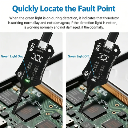 Darolio®🥳2026 HOT SALE🥳💞50K+ SOLD!💡⚙️ 50% OFF! In-Circuit Inductor Tester – One-button simplicity, clear indicator. Non-contact, rapid diagnosis. A must-have for electronics repair. 📟🕊️