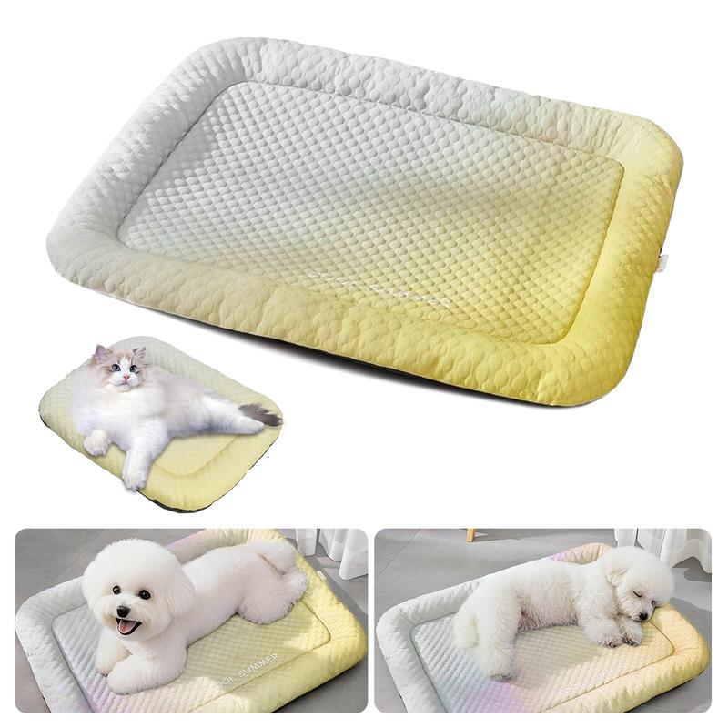 Darolio®❄️Pet Cooling Mat for Dogs & Cats 🐾  Naturally Cool Ice-Silk Pad • Breathable, Washable & Soft