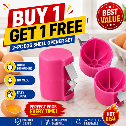 upsell🔥🔥🔥Limited-time 😮‍💨 Buy 1 Get 1 Free ！！！🍳 Quick Egg Cracker Tool – Open Hundreds Of Eggs Faster & Cleaner 🔥