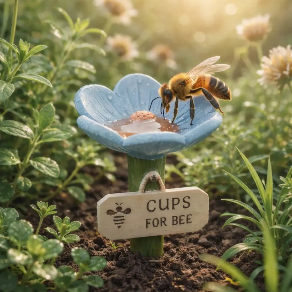 Darolio®🐝Flower-Shaped Bee Watering Station💧