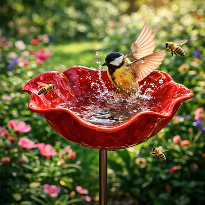 Darolio® 💖🎁2026 Mother's Day Gifts 40% Off--🎁Handmade Metal Flower Garden Stake🐦