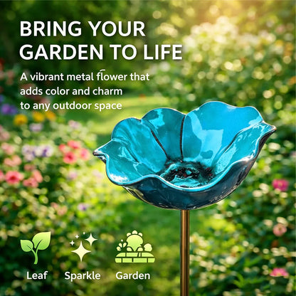 Darolio® 💖🎁2026 Mother's Day Gifts 40% Off--🎁Handmade Metal Flower Garden Stake🐦