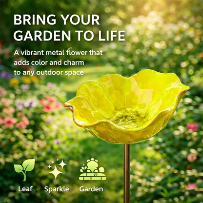Darolio® 💖🎁2026 Mother's Day Gifts 40% Off--🎁Handmade Metal Flower Garden Stake🐦