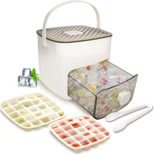 Darolio® 🧊Portable Ice Maker with Lid and Storage Box (48 cubes)