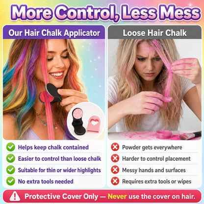 upsell🔥Last Day 50% OFF - 🌈12-Color Temporary Hair Chalk Applicator Set