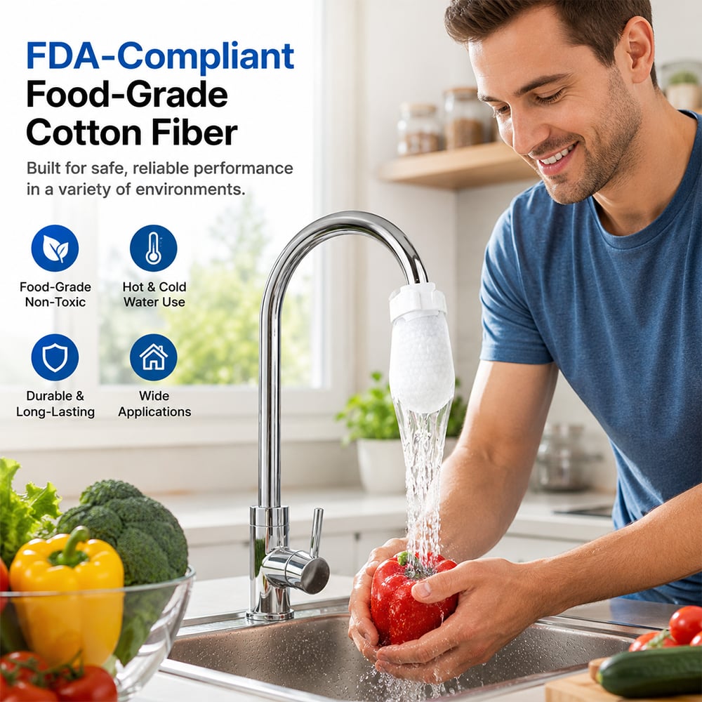 🔥LAST DAY 50% OFF🔥💧Faucet Filter Cotton Bags - Universal, 100 PCS Splash-Proof Faucet Filter 🌟Set