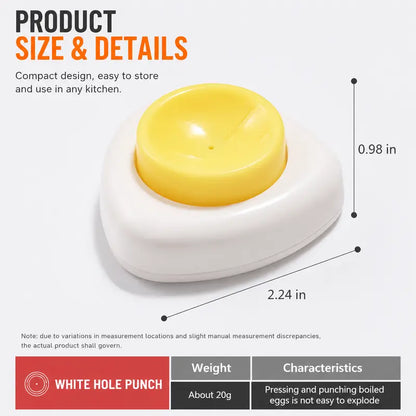 🥚 2PCS Egg Piercer for Perfect Boiled Eggs – Easy Peel Egg Tool with Safety Lock & 304 Stainless Steel Pin