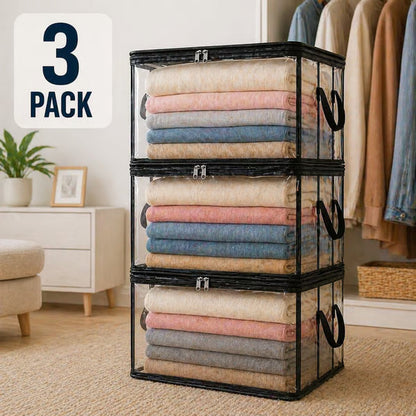 ⏰🔥Darolio®LIMITED TIME 50% OFF! 🏠 Transparent Large-Capacity Dustproof & Moisture-Proof Storage Bag – Perfect for Clothes, Toys, Books & More ✨