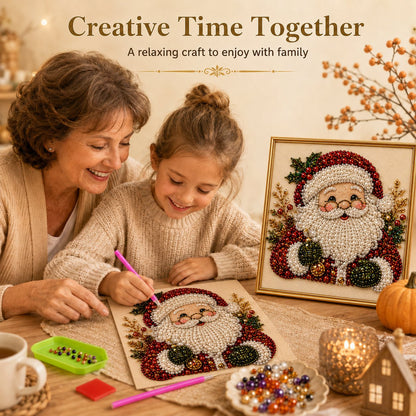 🧘Relaxing & Beginner-Friendly - Darolio®🎨💎DIY Christmas Pearl Art Kit