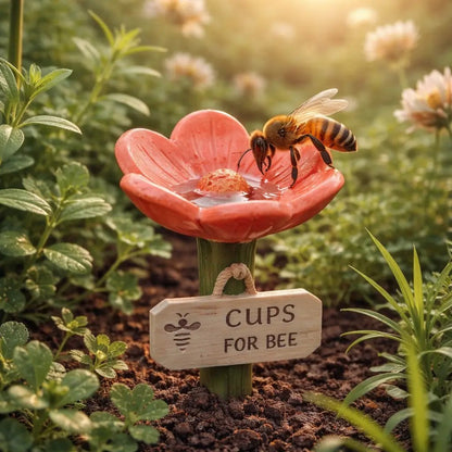 Darolio®🐝Flower-Shaped Bee Watering Station💧