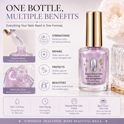 💜💅 Limited-Time OFF !! ⏰ Lilac Glossy Nail Strengthener – Strengthen Weak Nails & Restore Natural Shine — Darolio®