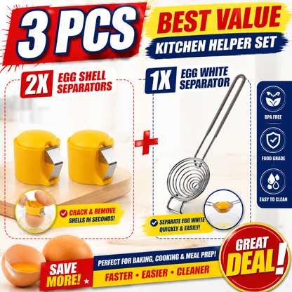 upsell🔥🔥🔥Limited-time 😮‍💨 Buy 1 Get 1 Free ！！！🍳 Quick Egg Cracker Tool – Open Hundreds Of Eggs Faster & Cleaner 🔥
