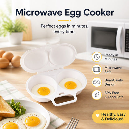 upsell🎁2026 New Arrivals 50% OFF💥Microwave Egg Poacher with Lid & Handle