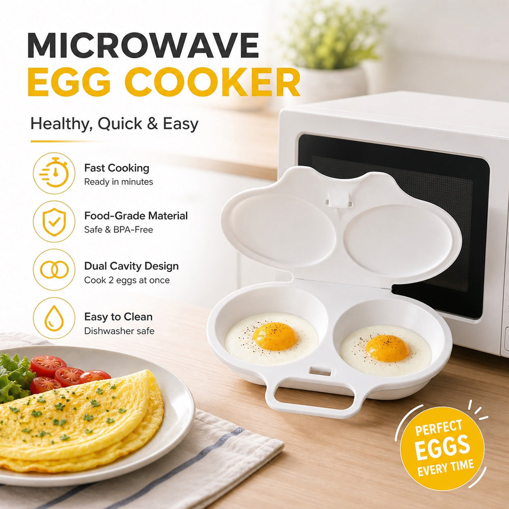 upsell🎁2026 New Arrivals 50% OFF💥Microwave Egg Poacher with Lid & Handle