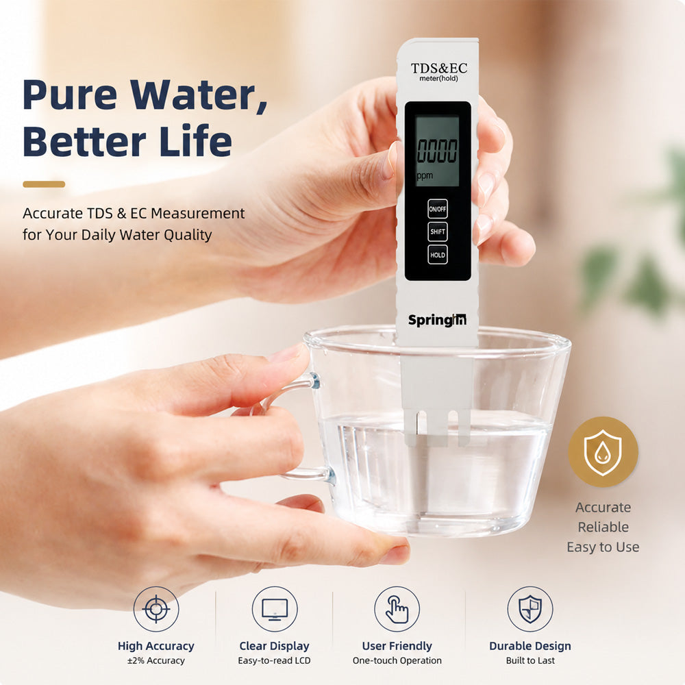 Darolio®✨ 3-in-1 Digital Water Quality Tester-Measure TDS💧, Conductivity & Temperature Anywhere