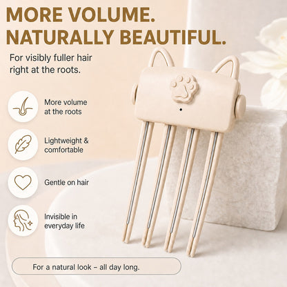 🎉48K+ Sold 💇 Wireless Heated Volumizing Root Lift Clip, Portable Travel Hair Styling Tool for Flat Fine Hair