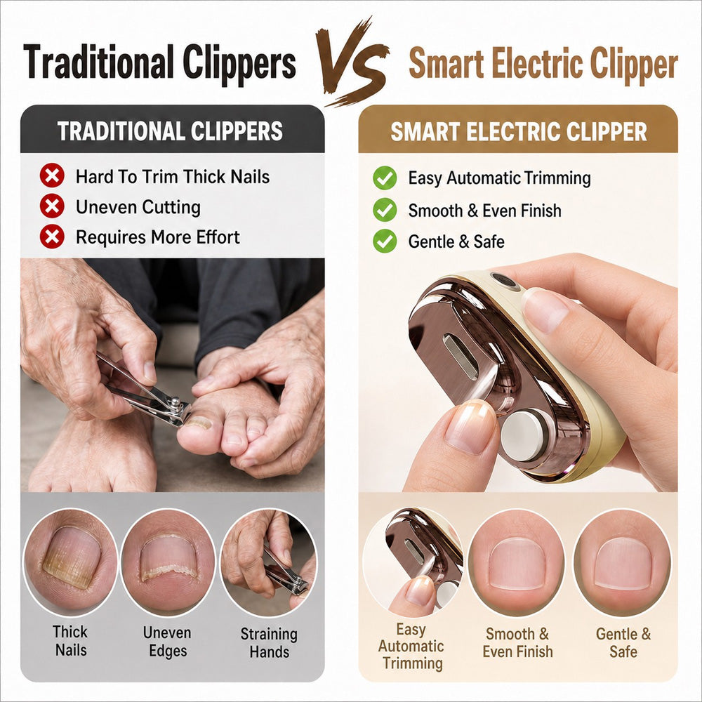 ✂️ LIMITED-TIME 50% OFF! 💅 2-in-1 Smart Electric Nail Clipper & Polisher 🌟