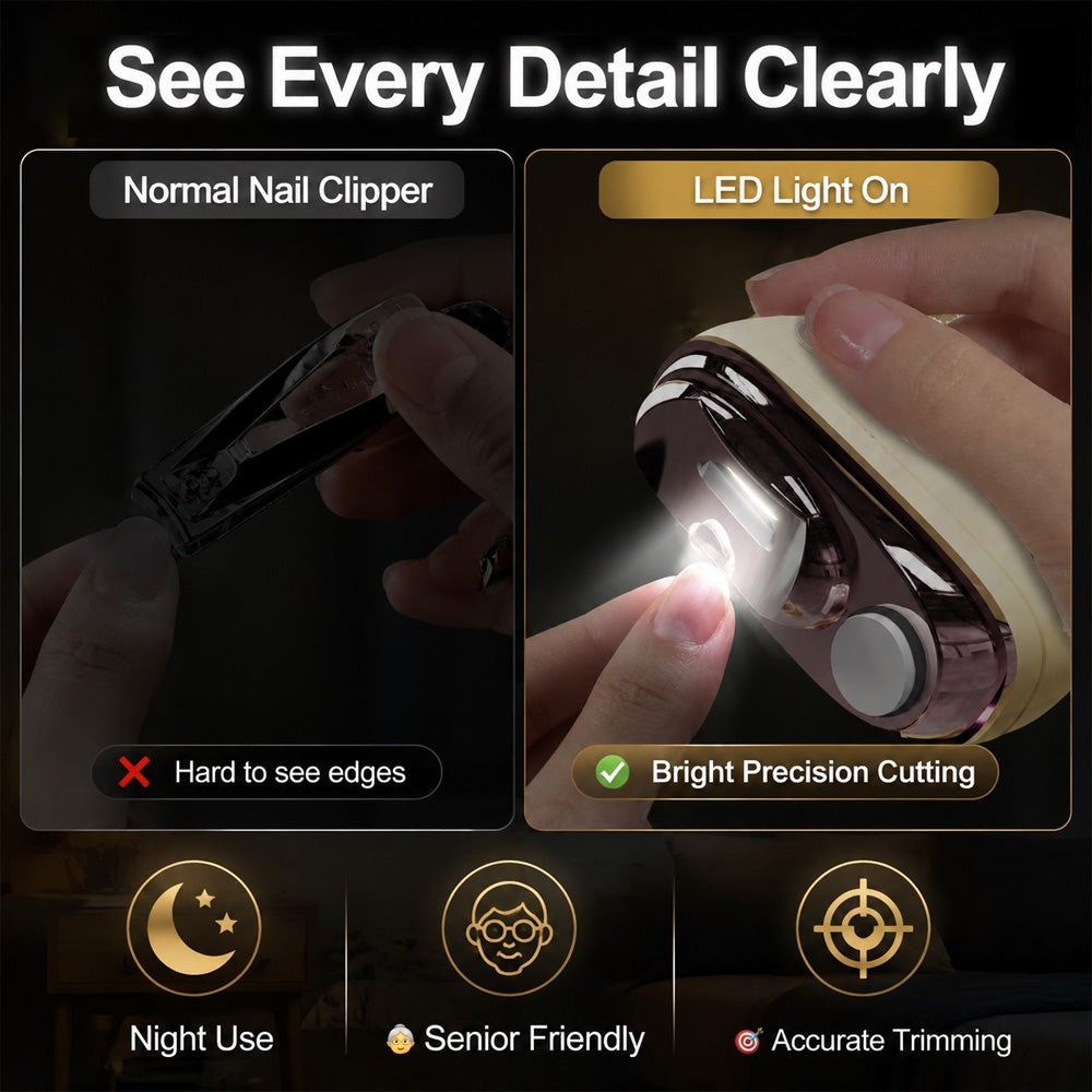 ✂️ LIMITED-TIME 50% OFF! 💅 2-in-1 Smart Electric Nail Clipper & Polisher 🌟