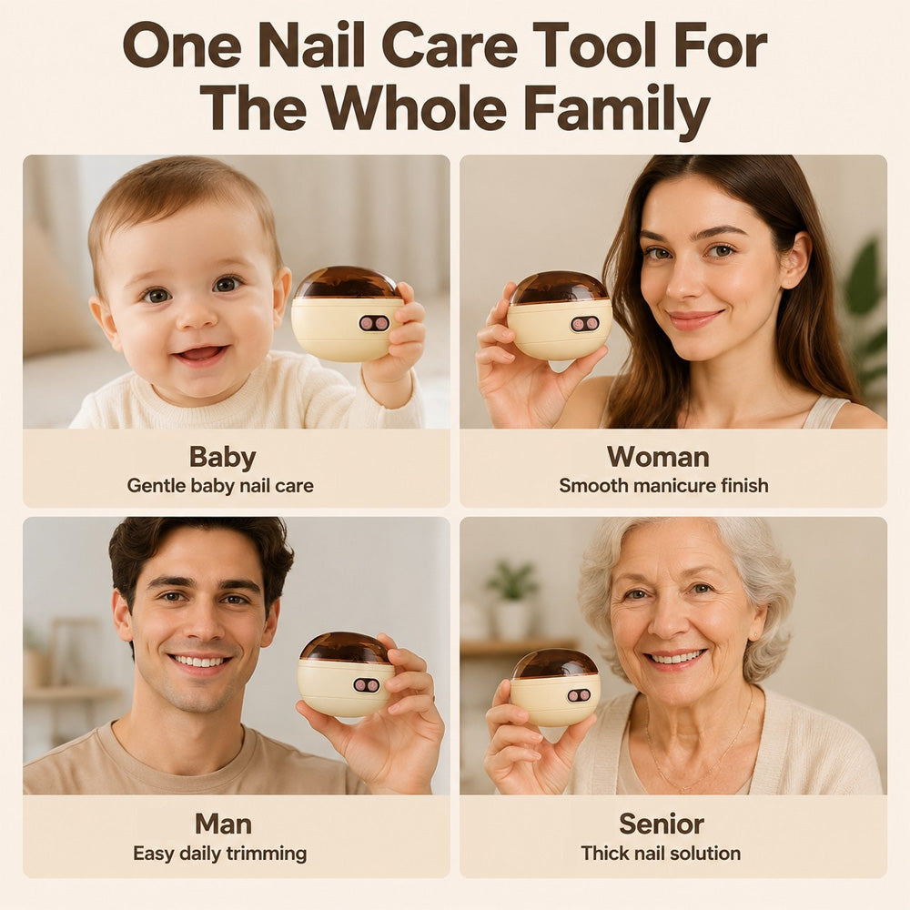 ✂️ LIMITED-TIME 50% OFF! 💅 2-in-1 Smart Electric Nail Clipper & Polisher 🌟