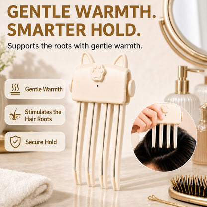 🎉48K+ Sold 💇 Wireless Heated Volumizing Root Lift Clip, Portable Travel Hair Styling Tool for Flat Fine Hair
