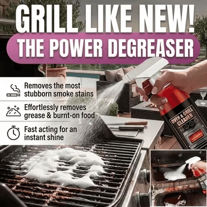 Darolio®🧼 BUY 2 GET 1 FREE! ✨ Oven & Grill Cleaner Spray – Dissolves Grease in 5 Mins, No Scrubbing & Eliminates Odors 🔥  21 Reviews