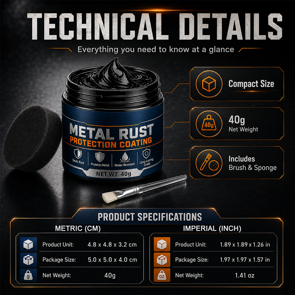 upsell🎉🔥50K+ SOLD 🔥Metal Rust Protection Black Repair Paste – Restores & Protects Gates, Fences, and Outdoor Furniture (Copy)