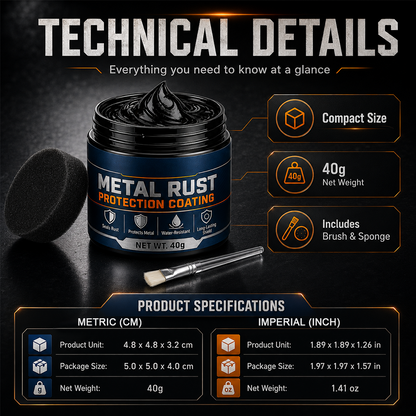 upsell🎉🔥50K+ SOLD 🔥Metal Rust Protection Black Repair Paste – Restores & Protects Gates, Fences, and Outdoor Furniture (Copy)