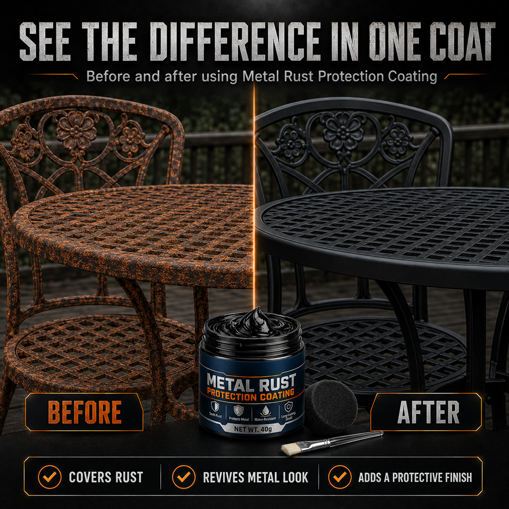 upsell🎉🔥50K+ SOLD 🔥Metal Rust Protection Black Repair Paste – Restores & Protects Gates, Fences, and Outdoor Furniture (Copy)