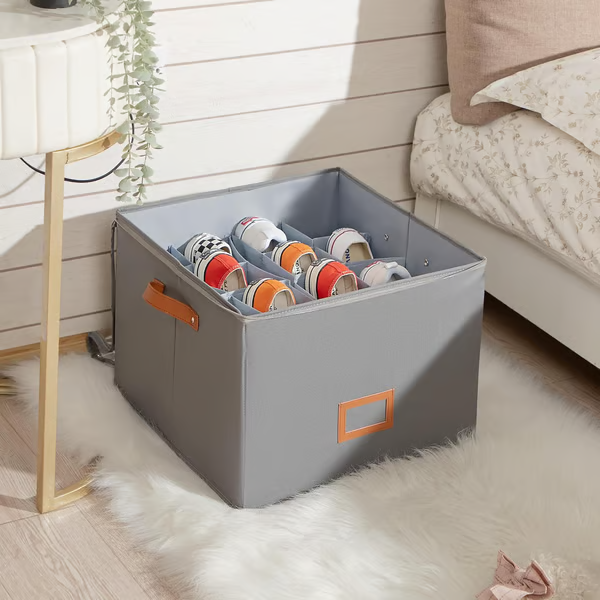 Darolio®🔥Oxford Fabric Foldable Design Shoe Organizer, Storage Box