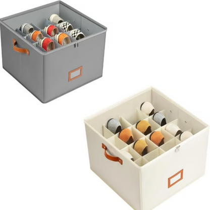 Darolio®🔥Oxford Fabric Foldable Design Shoe Organizer, Storage Box