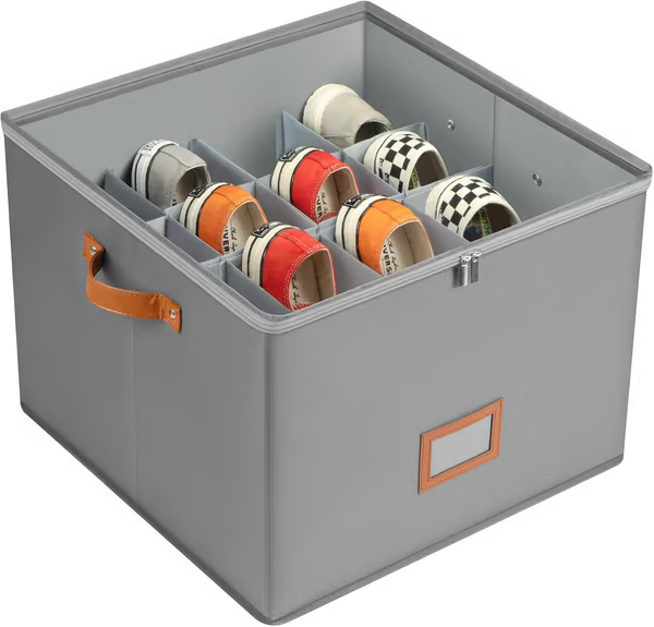 Darolio®🔥Oxford Fabric Foldable Design Shoe Organizer, Storage Box