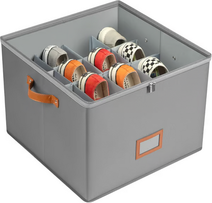 Darolio®🔥Oxford Fabric Foldable Design Shoe Organizer, Storage Box