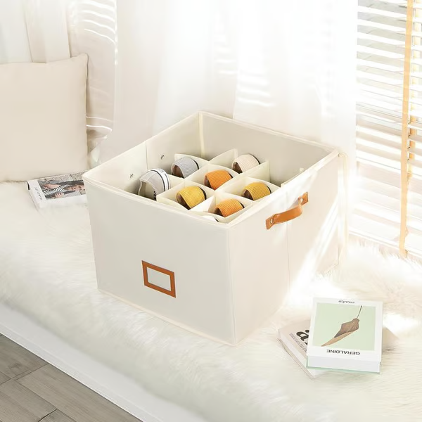 Darolio®🔥Oxford Fabric Foldable Design Shoe Organizer, Storage Box