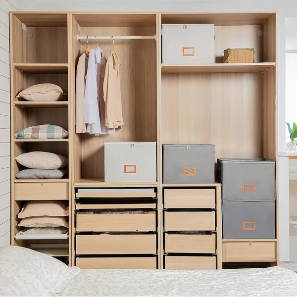 Darolio®🔥Oxford Fabric Foldable Design Shoe Organizer, Storage Box