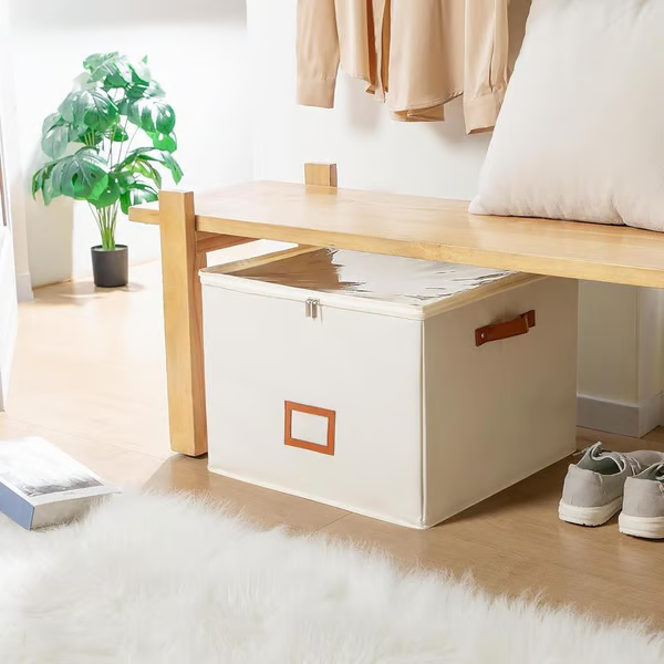 Darolio®🔥Oxford Fabric Foldable Design Shoe Organizer, Storage Box