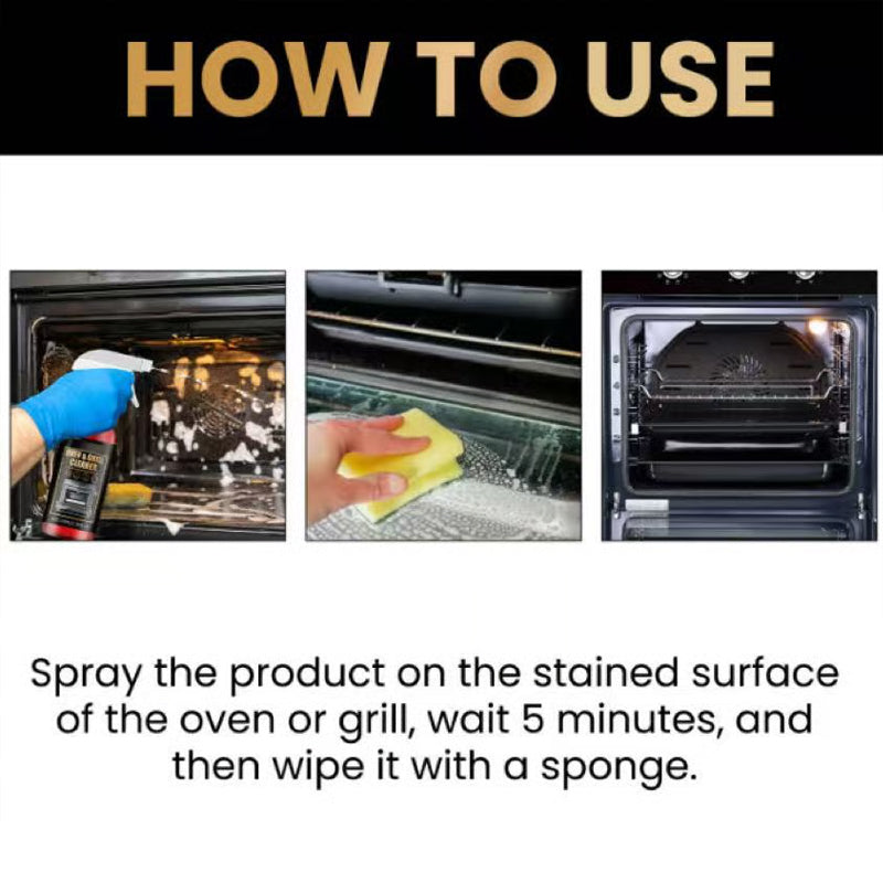 Darolio®🧼 BUY 2 GET 1 FREE! ✨ Oven & Grill Cleaner Spray – Dissolves Grease in 5 Mins, No Scrubbing & Eliminates Odors 🔥  21 Reviews