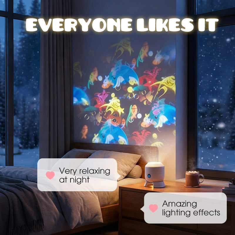 🥳2026 HOT SALE🥳💥🌈 50% OFF! Dynamic Rotating LED Light Projector – Calm & relaxation for your home. Gentle moving lights ease restless nights. Perfect for bedroom or living room. 🌙✨ -Devareon®