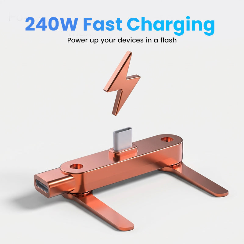 🔥Darolio®Fast Charging Adapter with 360° Foldable Phone Stand